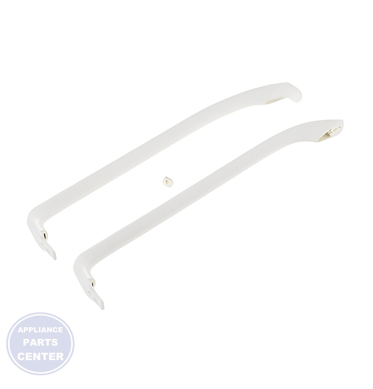GE REFRIGERATOR SMOOTH DOOR HANDLE KIT WR12X22184 - Installation in GE model showcasing easy mounting points