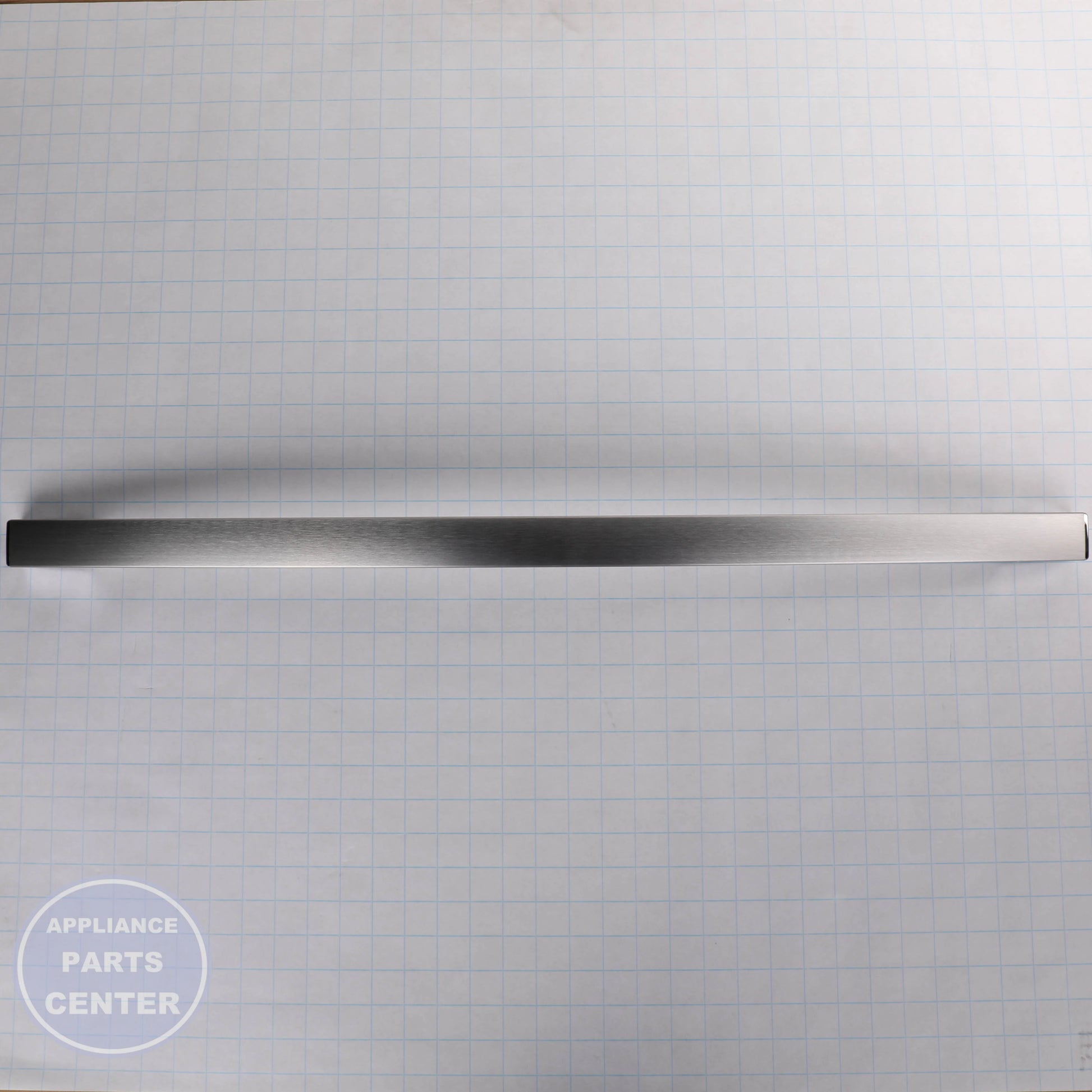 STAINLESS DRAWER HANDLE WR12X31906 - Side view with sleek design and durable construction