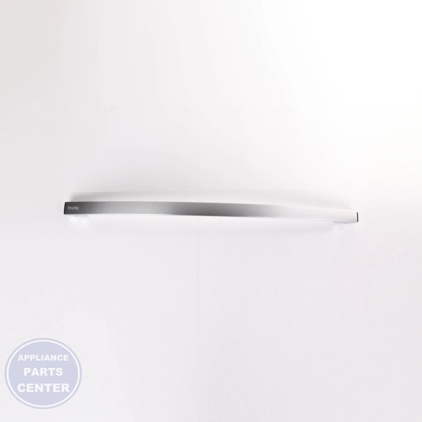 STAINLESS DRAWER HANDLE W/ PROFILE BADGE WR12X31913 - Detailed view of durable material and design