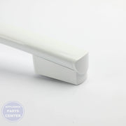 GEH WHITE FREEZER DOOR HANDLE WR12X34307 - Main view showing secure grip for GEH models