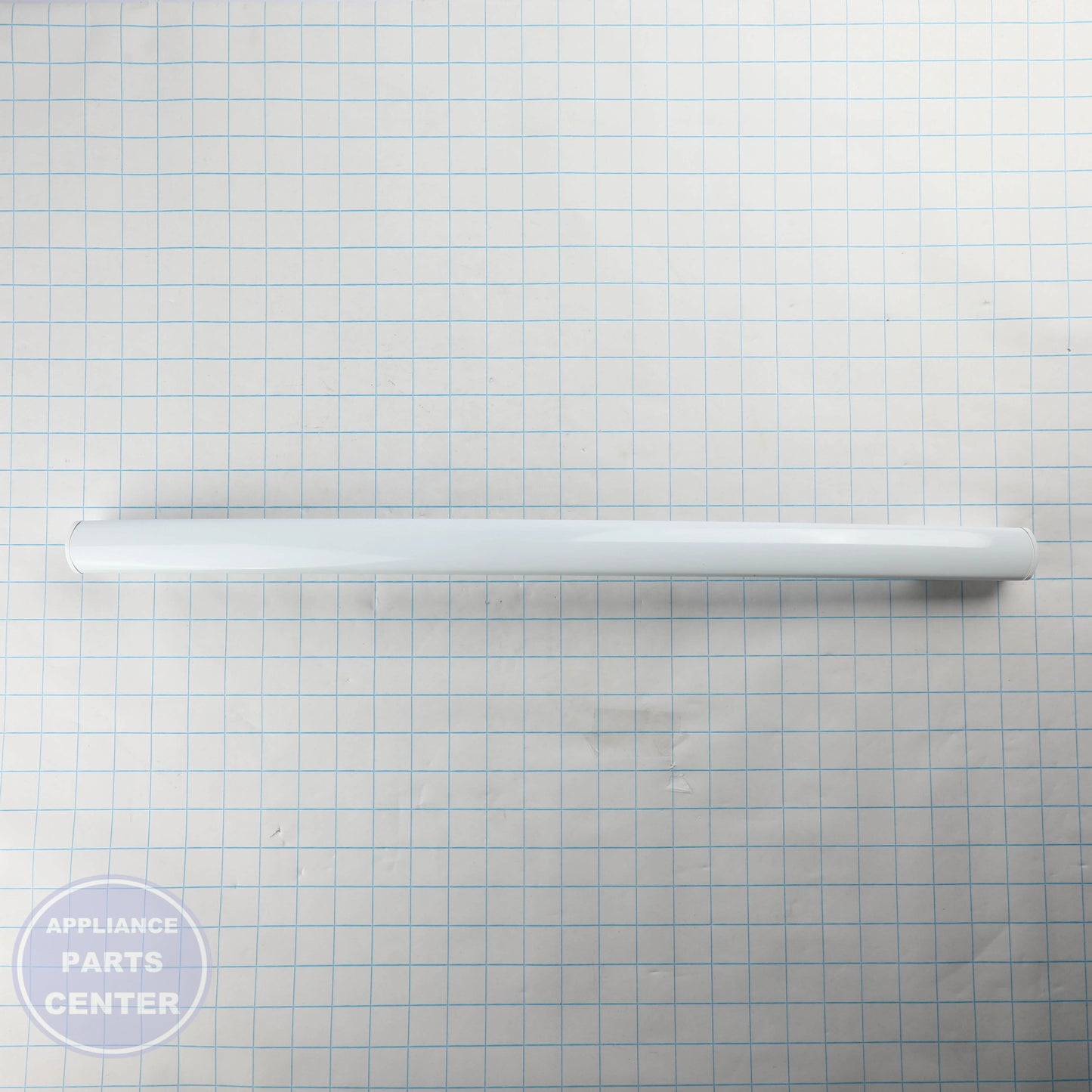 GEH WHITE FREEZER DOOR HANDLE WR12X34307 - Installation in GEH model showing key mounting points
