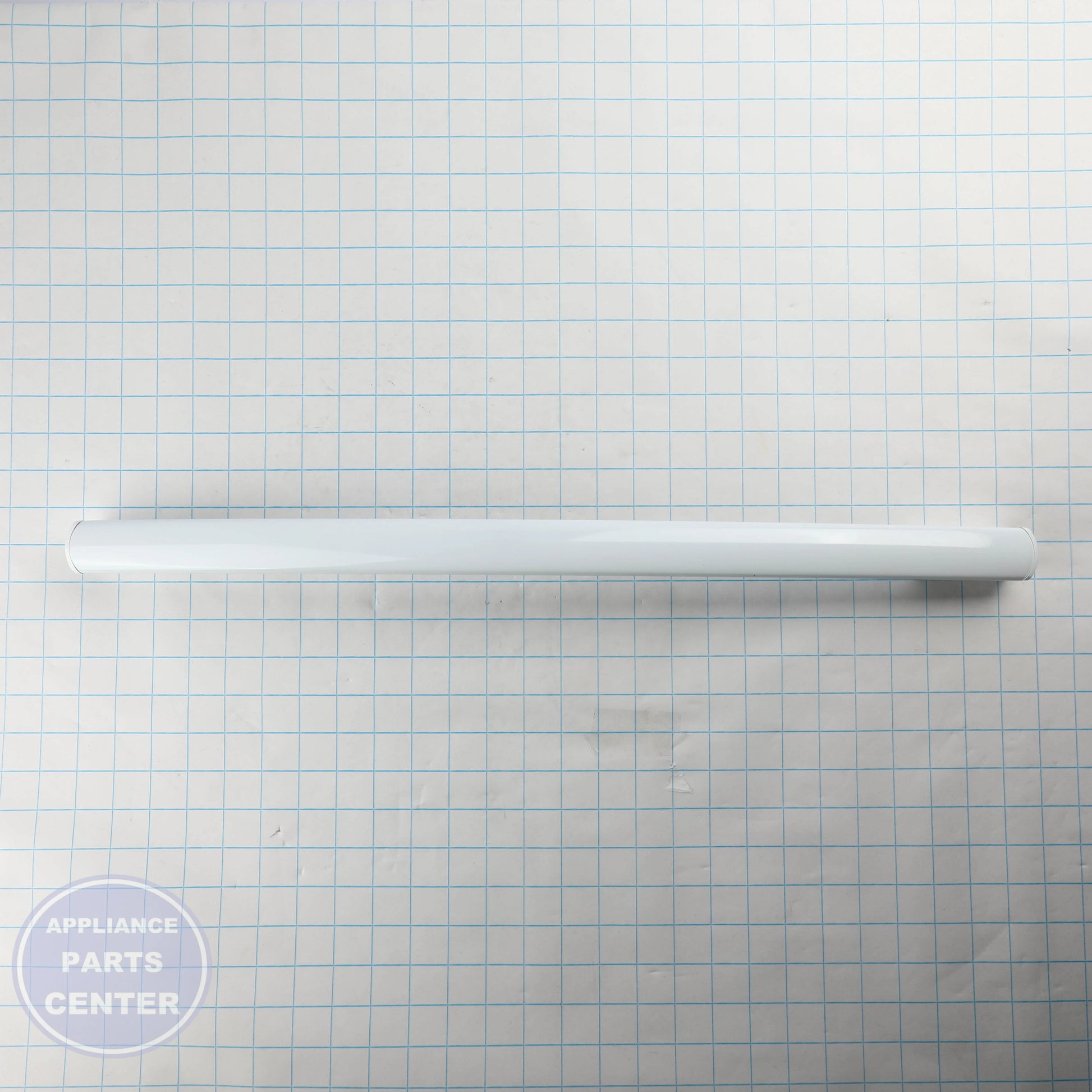 GEH WHITE FREEZER DOOR HANDLE WR12X34307 - Installation in GEH model showing key mounting points