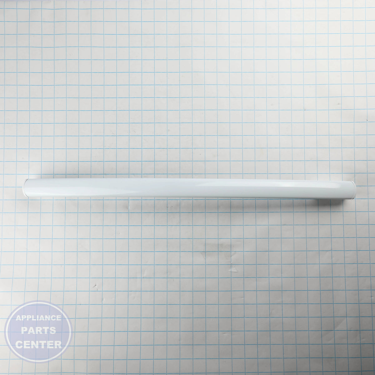 GEH WHITE FREEZER DOOR HANDLE WR12X34307 - Installation in GEH model showing key mounting points