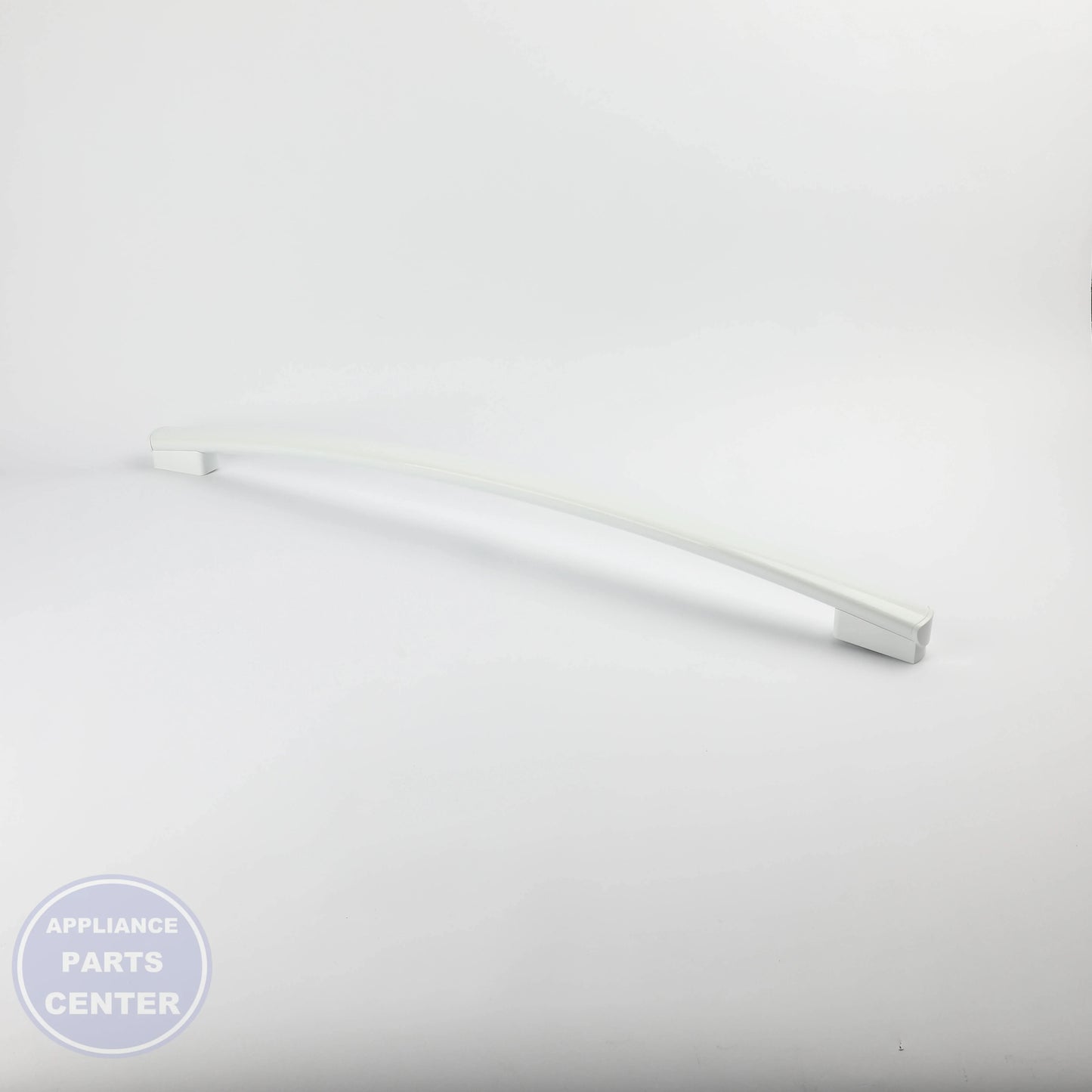WHITE FREEZER DOOR HANDLE WR12X34316 - Side view with dimensions and specs