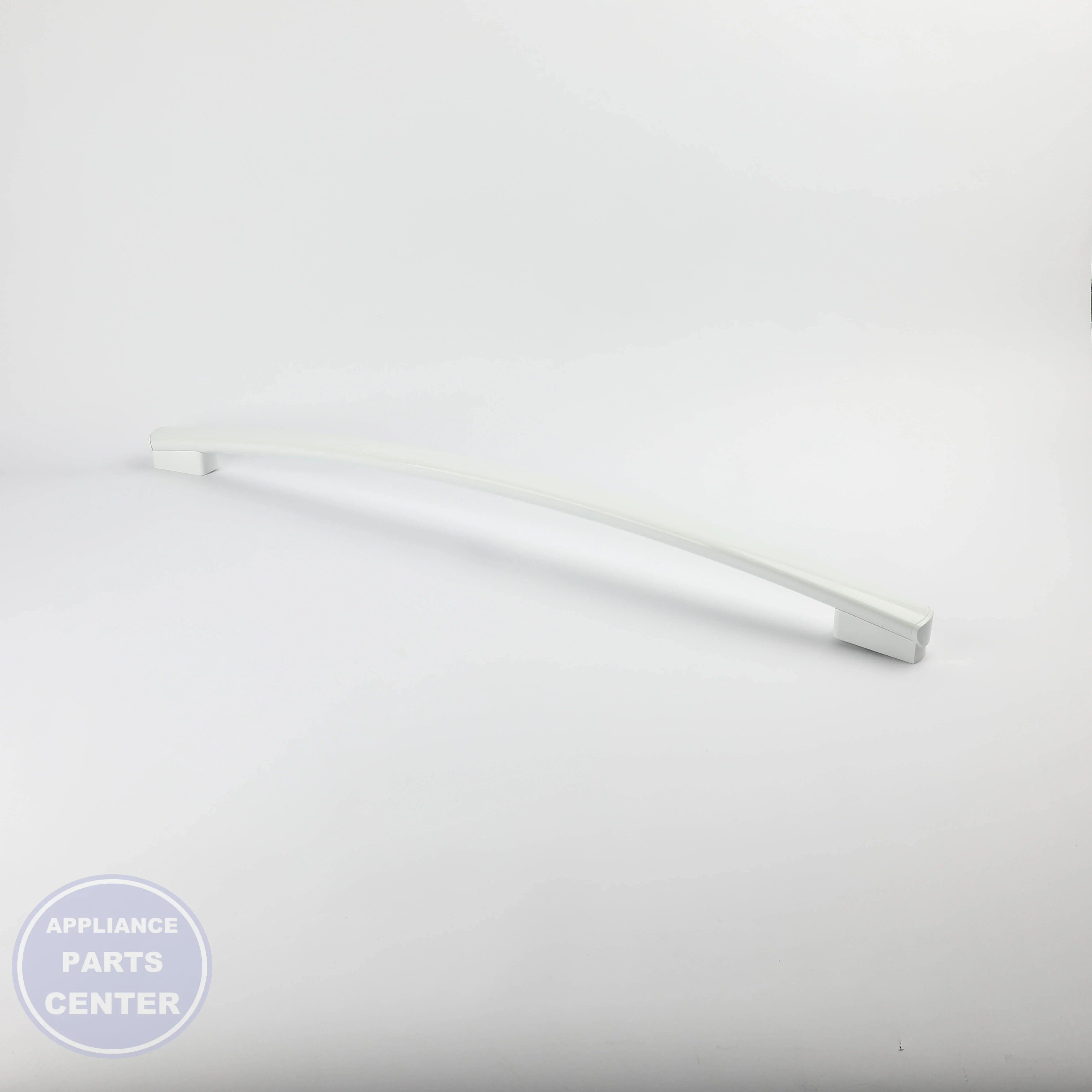 WHITE FREEZER DOOR HANDLE WR12X34316 - Side view with dimensions and specs