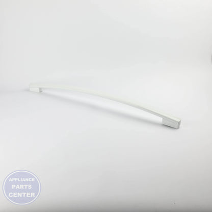 WHITE FREEZER DOOR HANDLE WR12X34316 - Side view with dimensions and specs