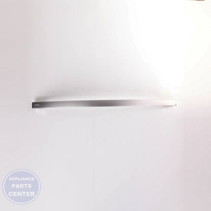 STAINLESS PROFILE FREEZER HANDLE WR12X34828 - Detailed view of durable stainless steel construction