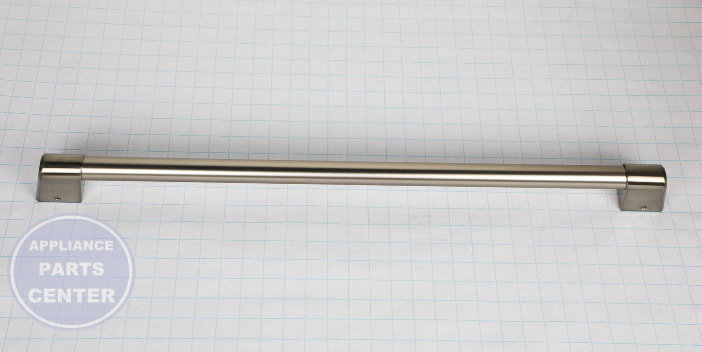 BRUSHED STAINLESS REFRIGERATOR HANDLE WR12X40046 - Side view with 20 lbs weight capacity