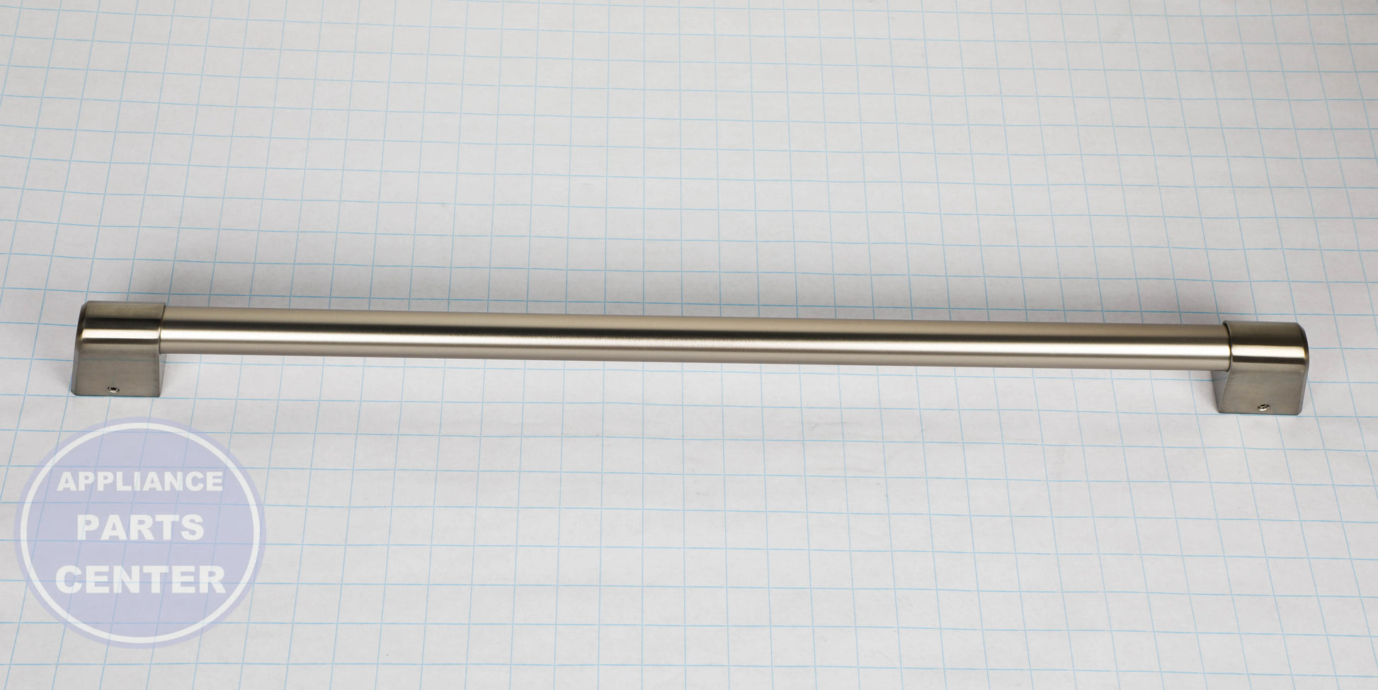 BRUSHED STAINLESS REFRIGERATOR HANDLE WR12X40046 - Side view with 20 lbs weight capacity