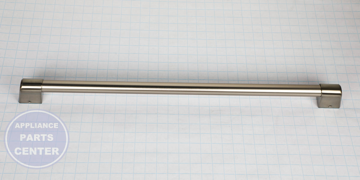 BRUSHED STAINLESS REFRIGERATOR HANDLE WR12X40046 - Side view with 20 lbs weight capacity