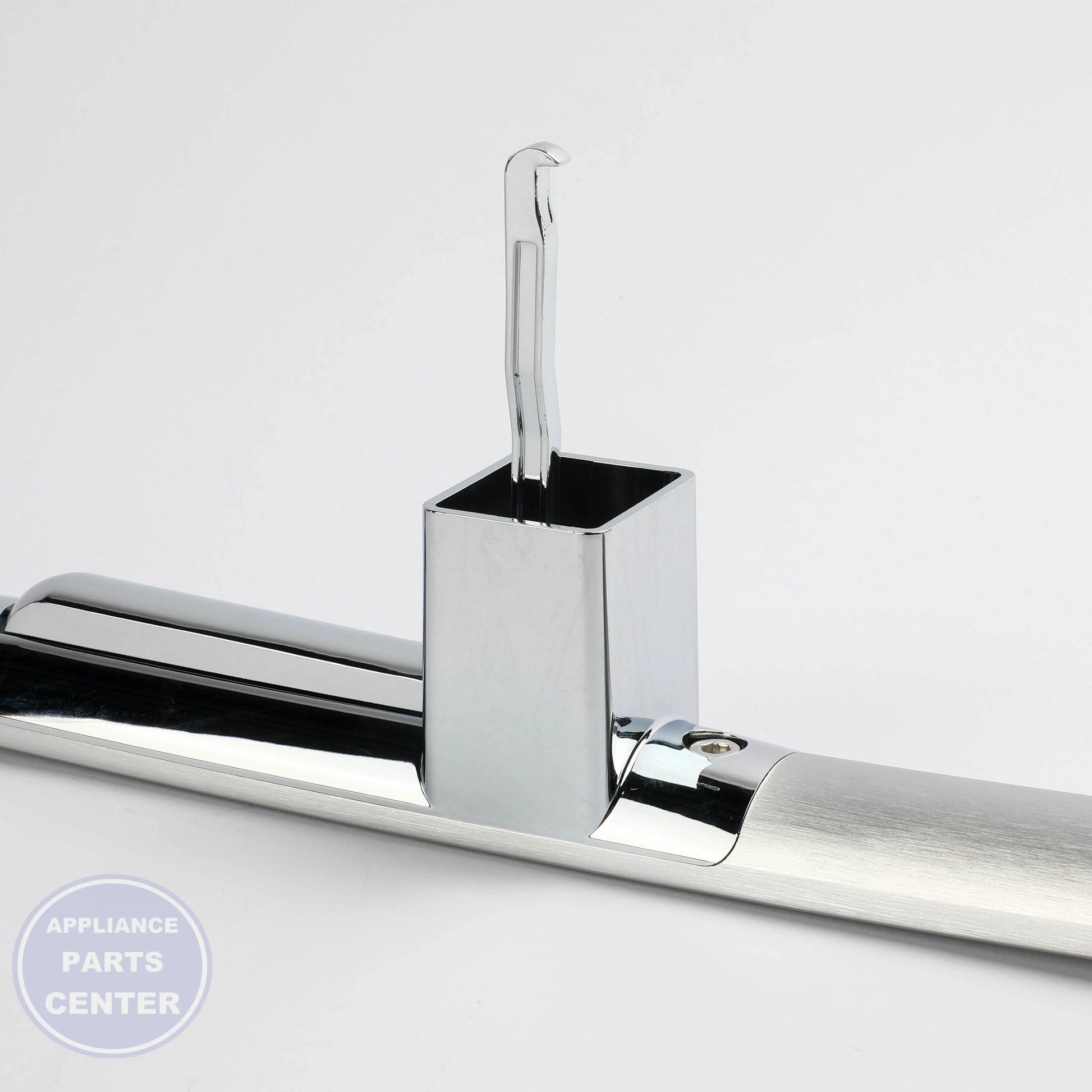 STAINLESS DOOR IN DOOR HANDLE WR12X42267 - Detailed view of sturdy handle design