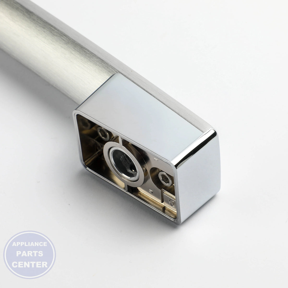 STAINLESS DOOR IN DOOR HANDLE WR12X42267 - Side view with durable stainless steel construction