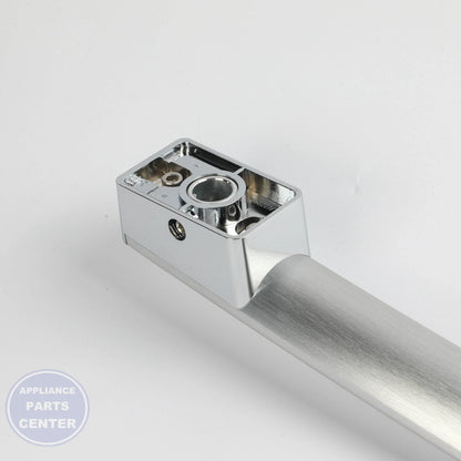 GEH STAINLESS DOOR IN DOOR HANDLE WR12X42267 - Installation in GEH Refrigerator showing easy mounting points