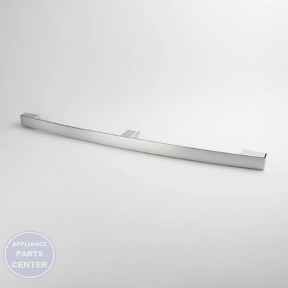 GEH STAINLESS DOOR IN DOOR HANDLE WR12X42267 - Installation in GEH Refrigerator showing easy mounting points