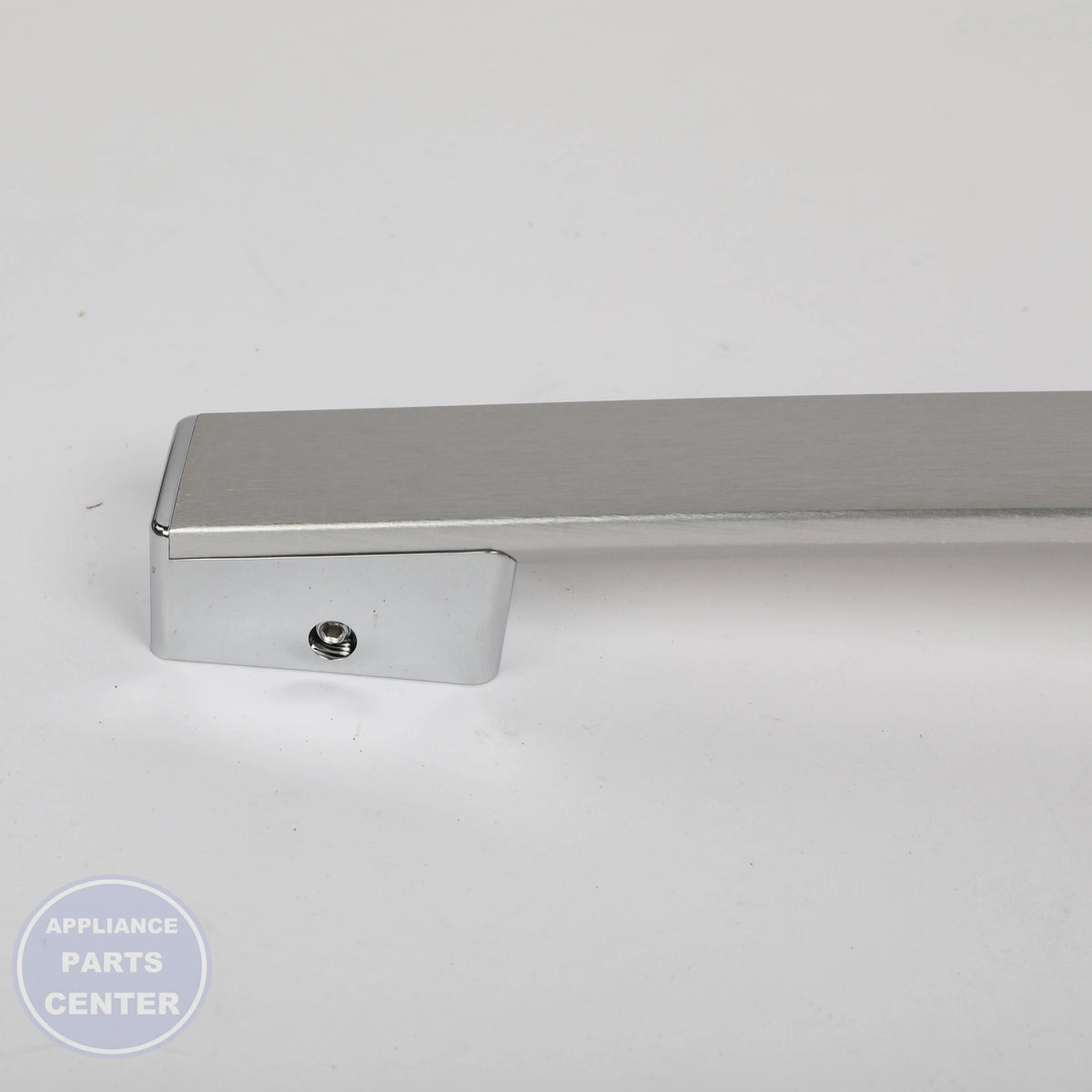 GEH STAINLESS REFRIGERATOR HANDLE WR12X42268 - Installation in GEH model displaying mounting points