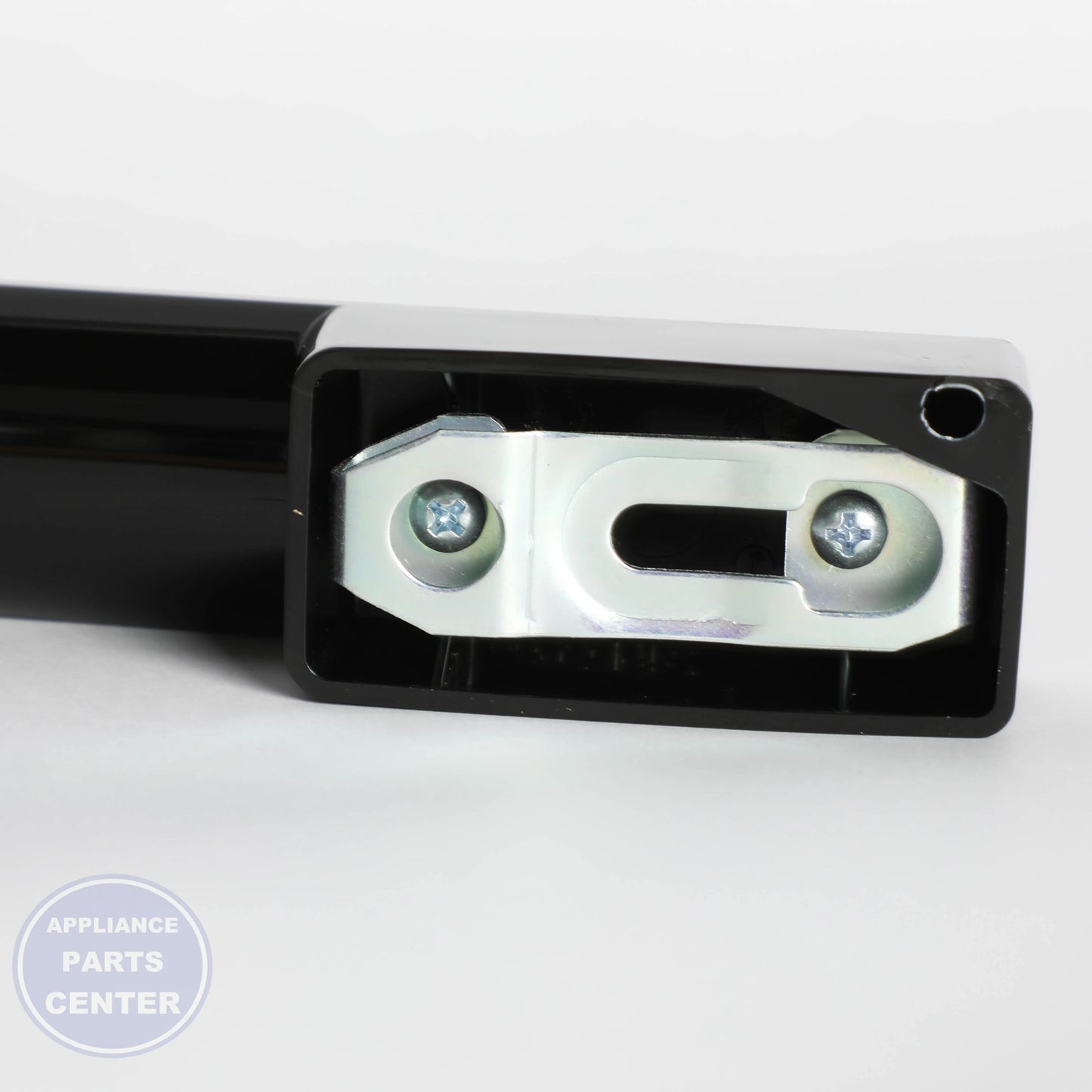 GEH BB HANDLE PLASTIC WR12X48507 - Installation in GEH model showing key mounting points