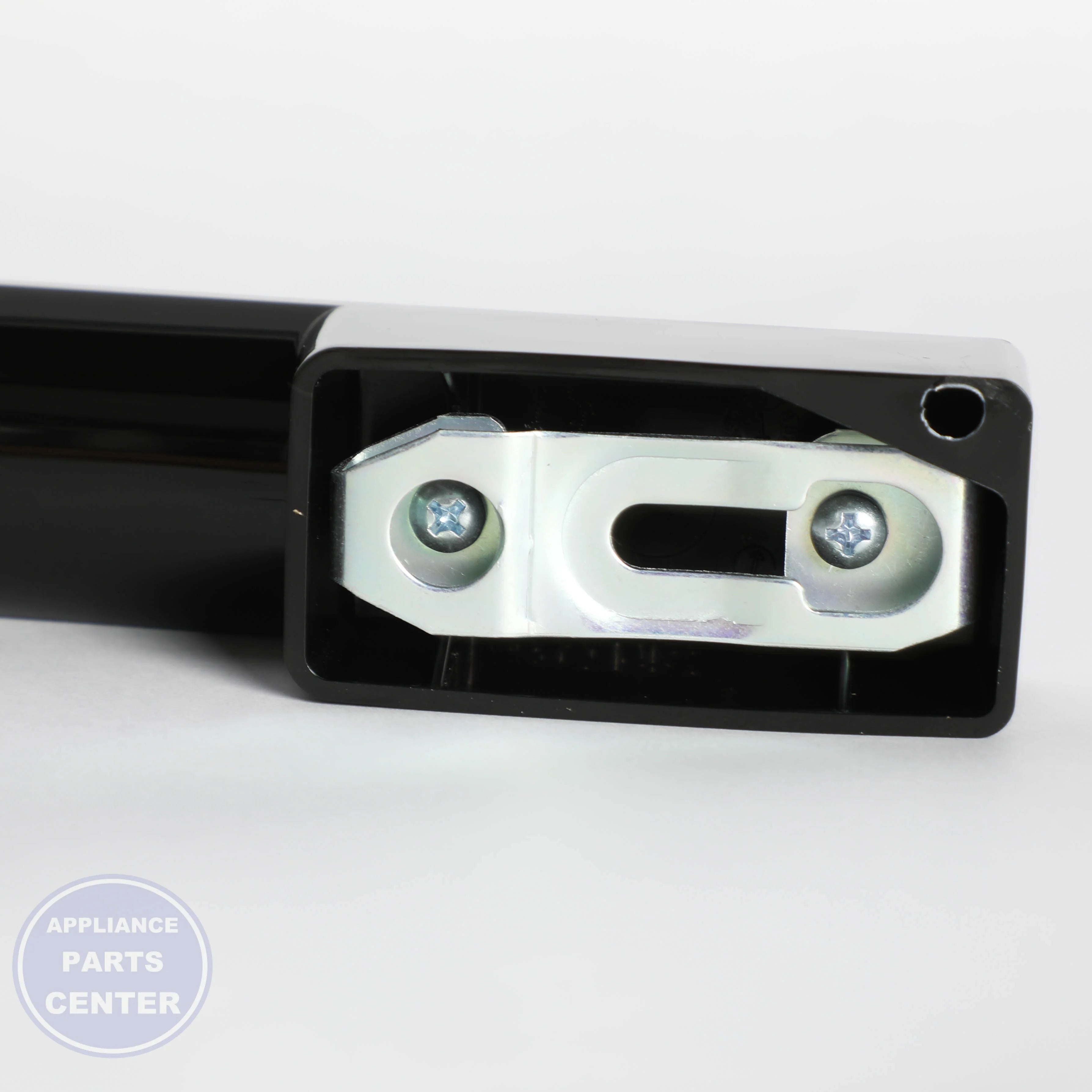 GEH BB HANDLE PLASTIC WR12X48507 - Installation in GEH model showing key mounting points