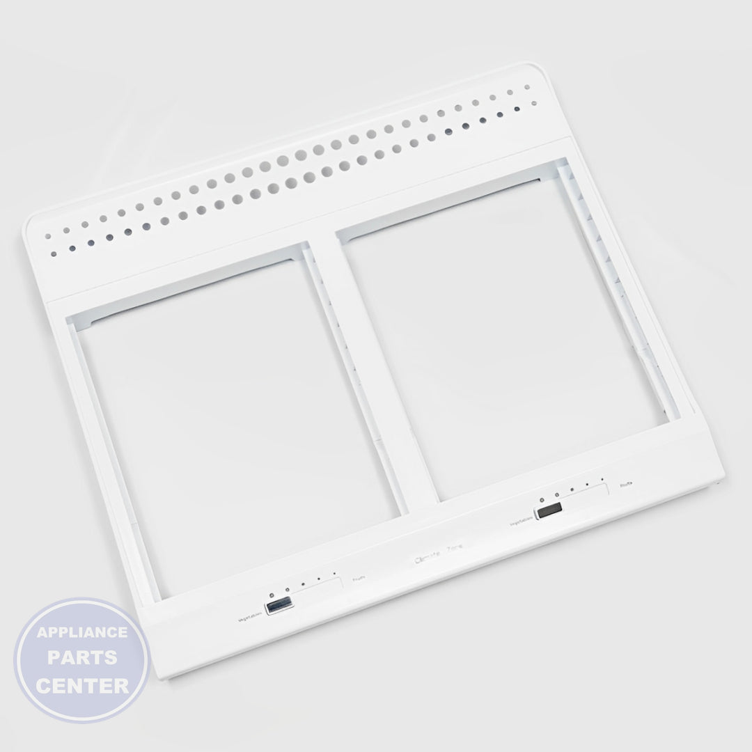GE REFRIGERATOR EVAPORATOR COVER ASSEMBLY WR13X10658 - Side view with specific measurements