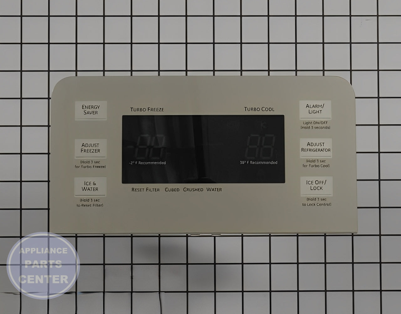 GE Dispenser Front Panel WR13X10660 - Main view showing smooth dispensing for GE models X, Y, Z