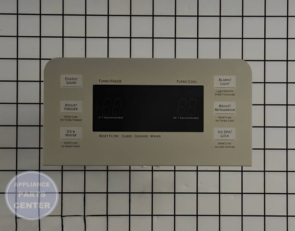GE REFRIGERATOR DISPENSER COVER ASSEMBLY WR13X10880 - Main view showing touchpad for various GE models