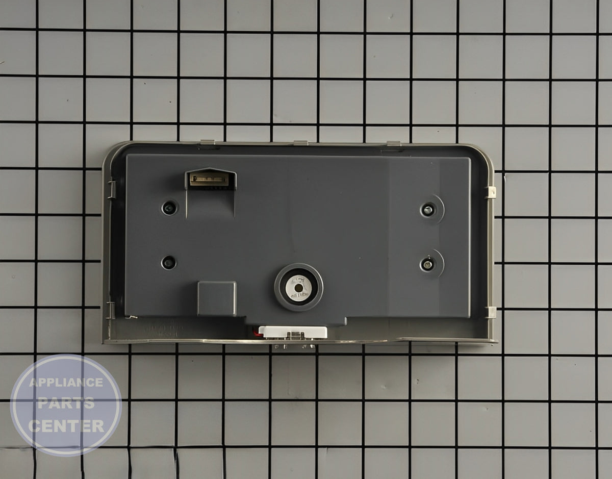 GE REFRIGERATOR DISPENSER COVER ASSEMBLY WR13X10880 - Side view with durable touchpad