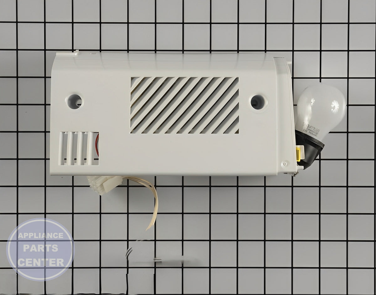 GE REFRIGERATOR DAMPER COVER ASSEMBLY WR13X10988 - Main view showing temperature control feature for specific models