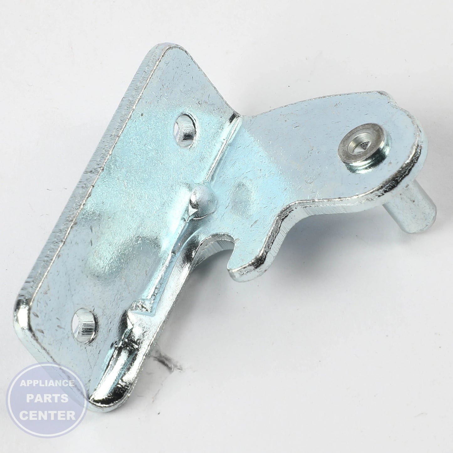 BOTTOM HINGE LEFT WR13X20398 - Detailed view of durable steel construction