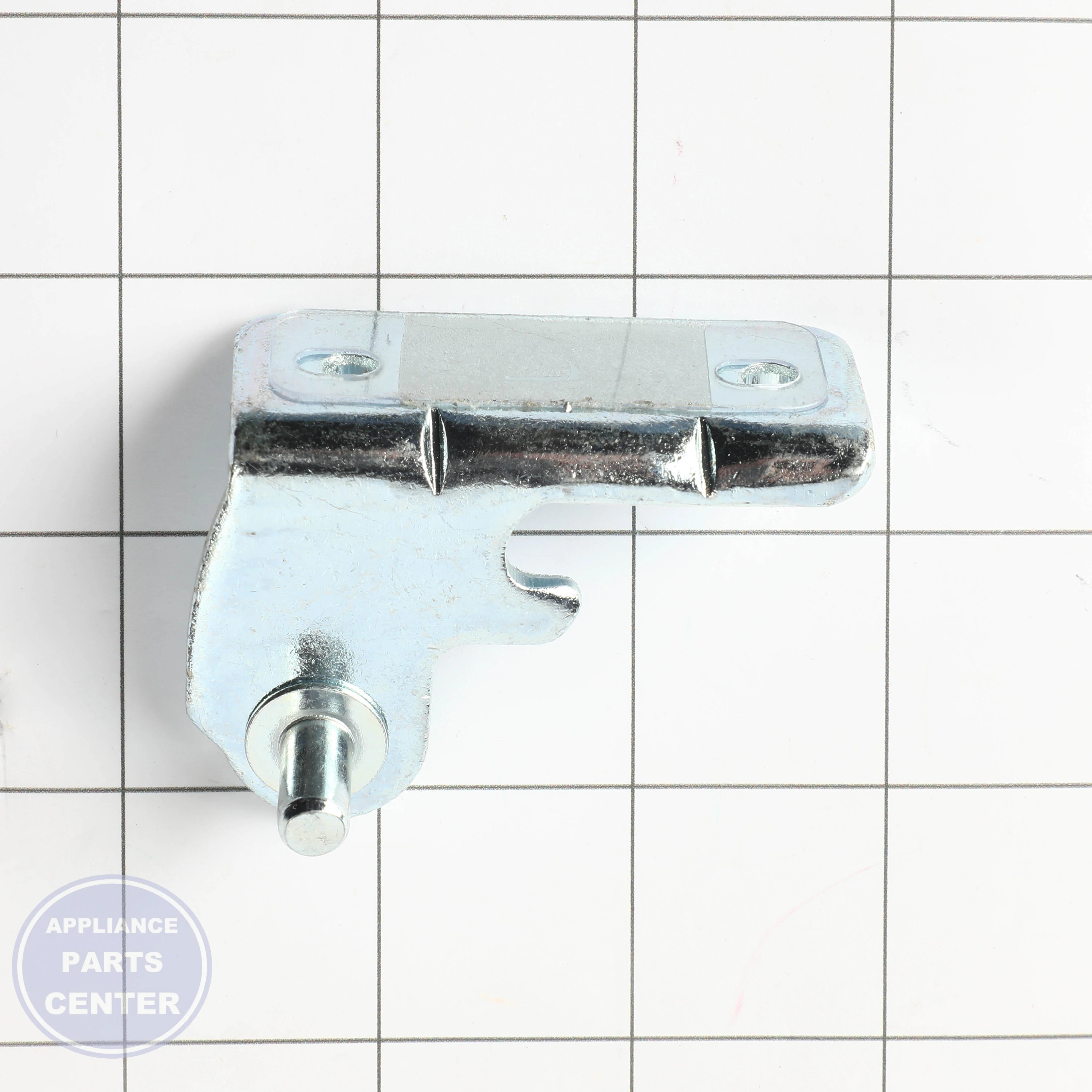 GEH BOTTOM HINGE LEFT WR13X20398 - Installation in specific model showing key mounting points