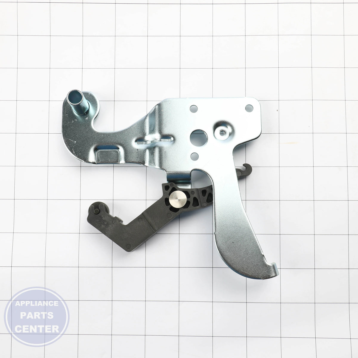 HINGE TOP ASM RH GB WR13X24928 - Side view with durable specs for stability