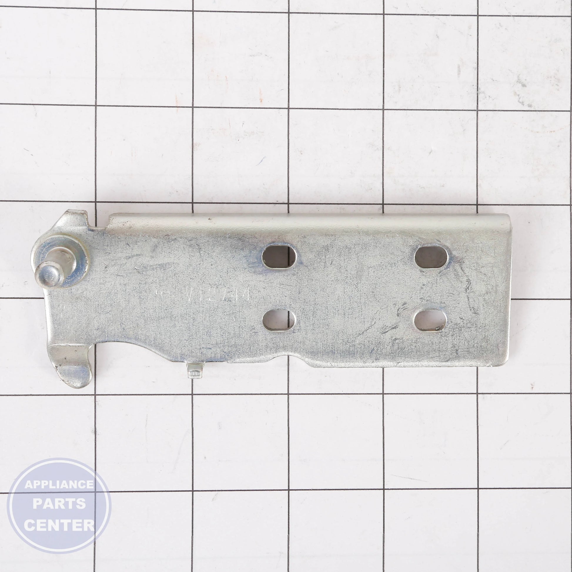 BOTTOM HINGE LEFT WR13X29698 - Side view with durable specifications