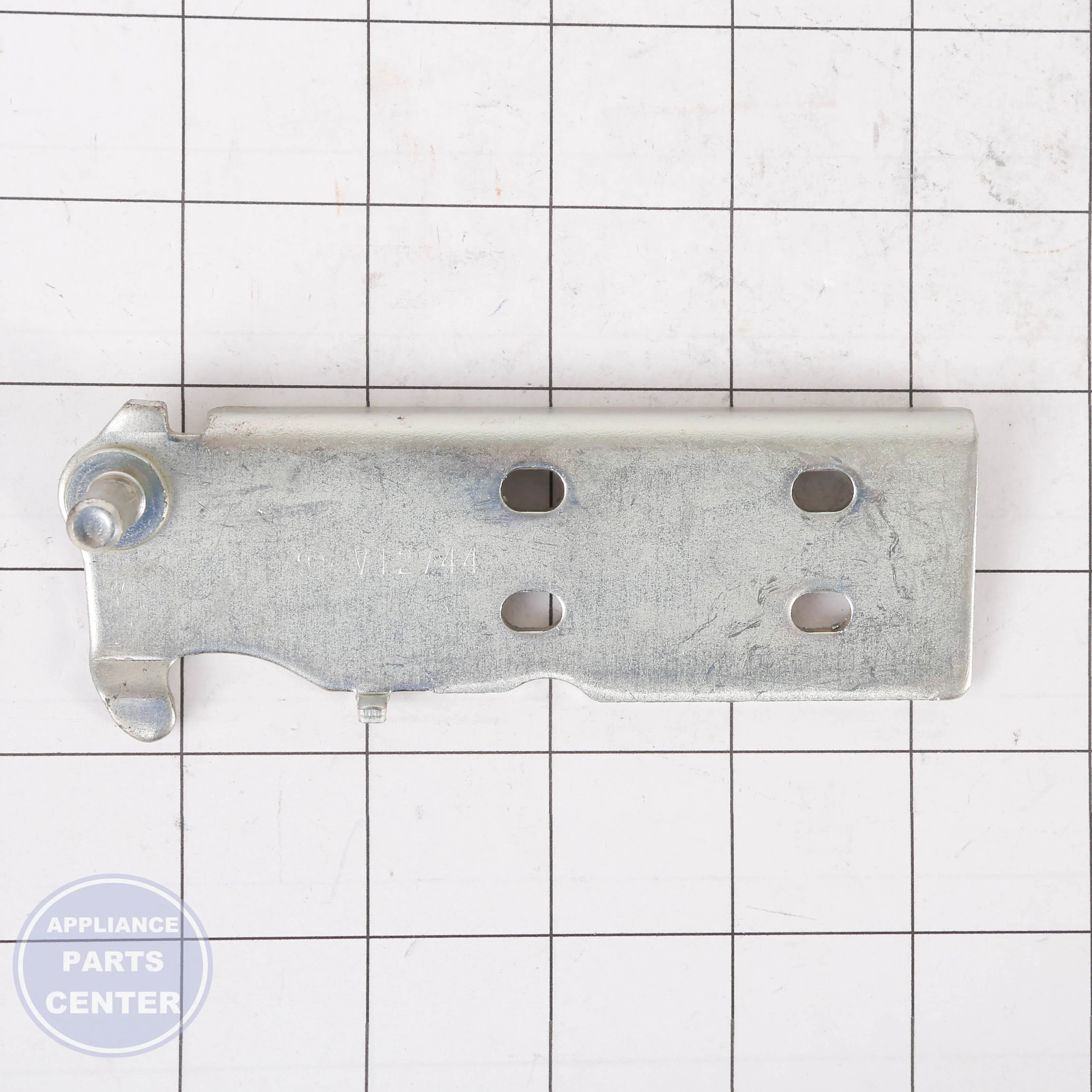 BOTTOM HINGE LEFT WR13X29698 - Side view with durable specifications