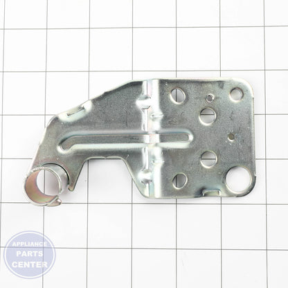 REFRIGERATOR DOOR LEFT UPPER HINGE WR13X32502 - Side view with 50 lbs load capacity