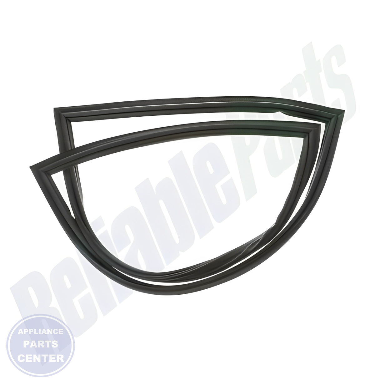 GE REFRIGERATOR DOOR GASKET WR14X27236 - Side view with precise measurements