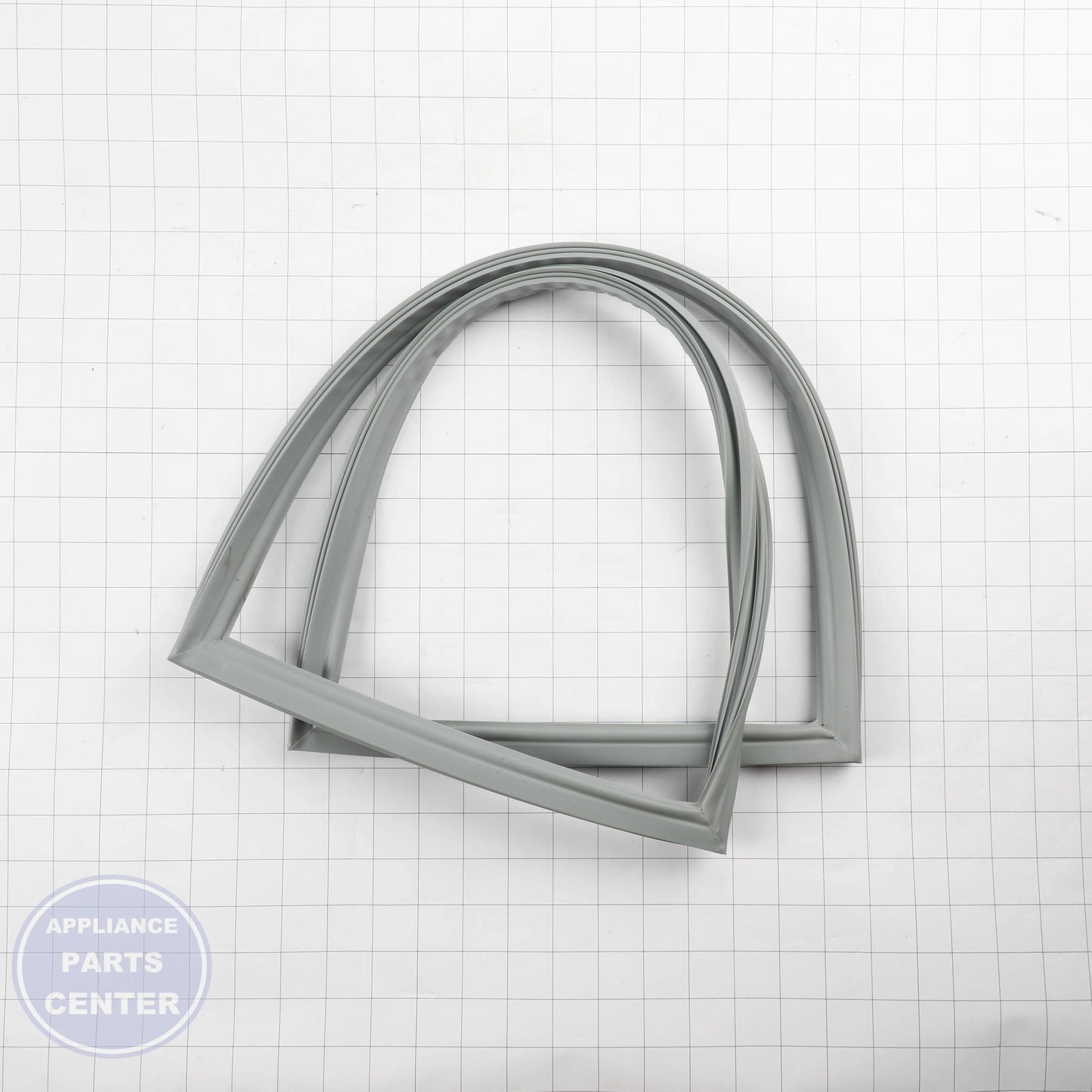 REFRIGERATOR FREEZER UPPER DOOR SEAL WR14X28485 - Side view with precise measurements