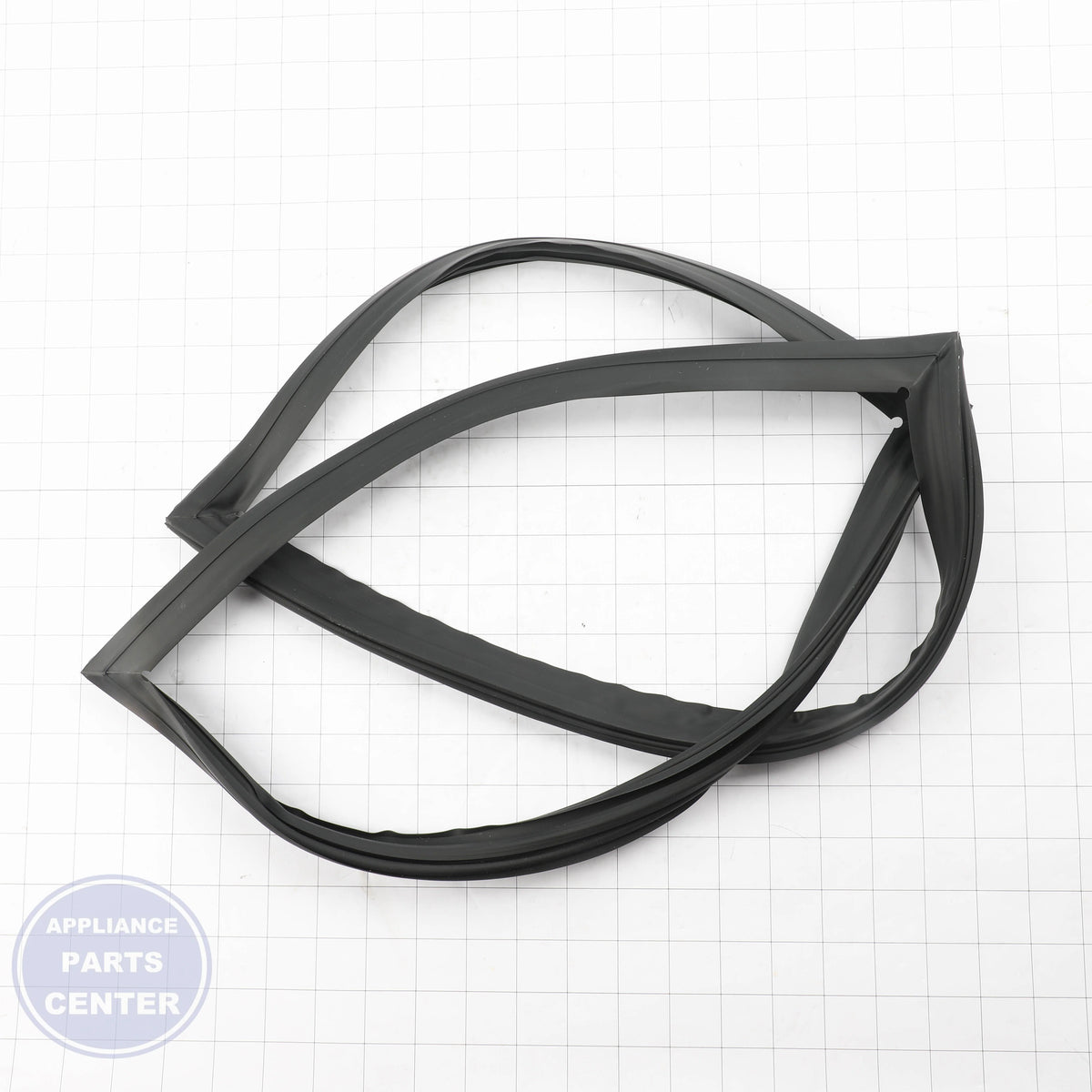 REFRIGERATOR - FREEZER DOOR GASKET BLACK WR14X29278 - Side view with precise measurements