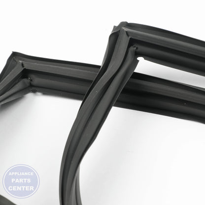 GEH REFRIGERATOR - FREEZER DOOR GASKET BLACK WR14X29278 - Main view showing tight seal for specific models