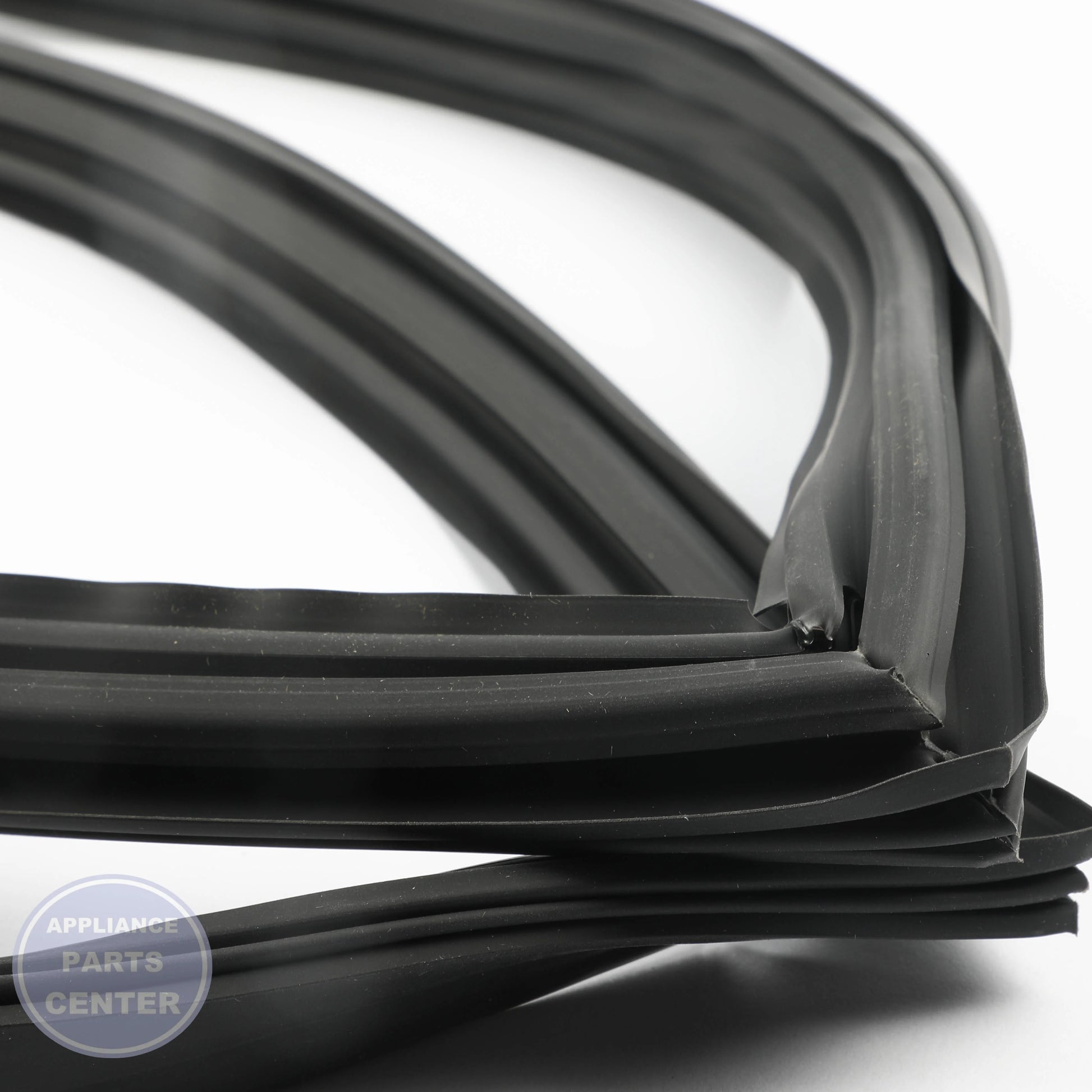 GEH REFRIGERATOR - FREEZER DOOR GASKET BLACK WR14X29278 - Installation in specific model showing key mounting points