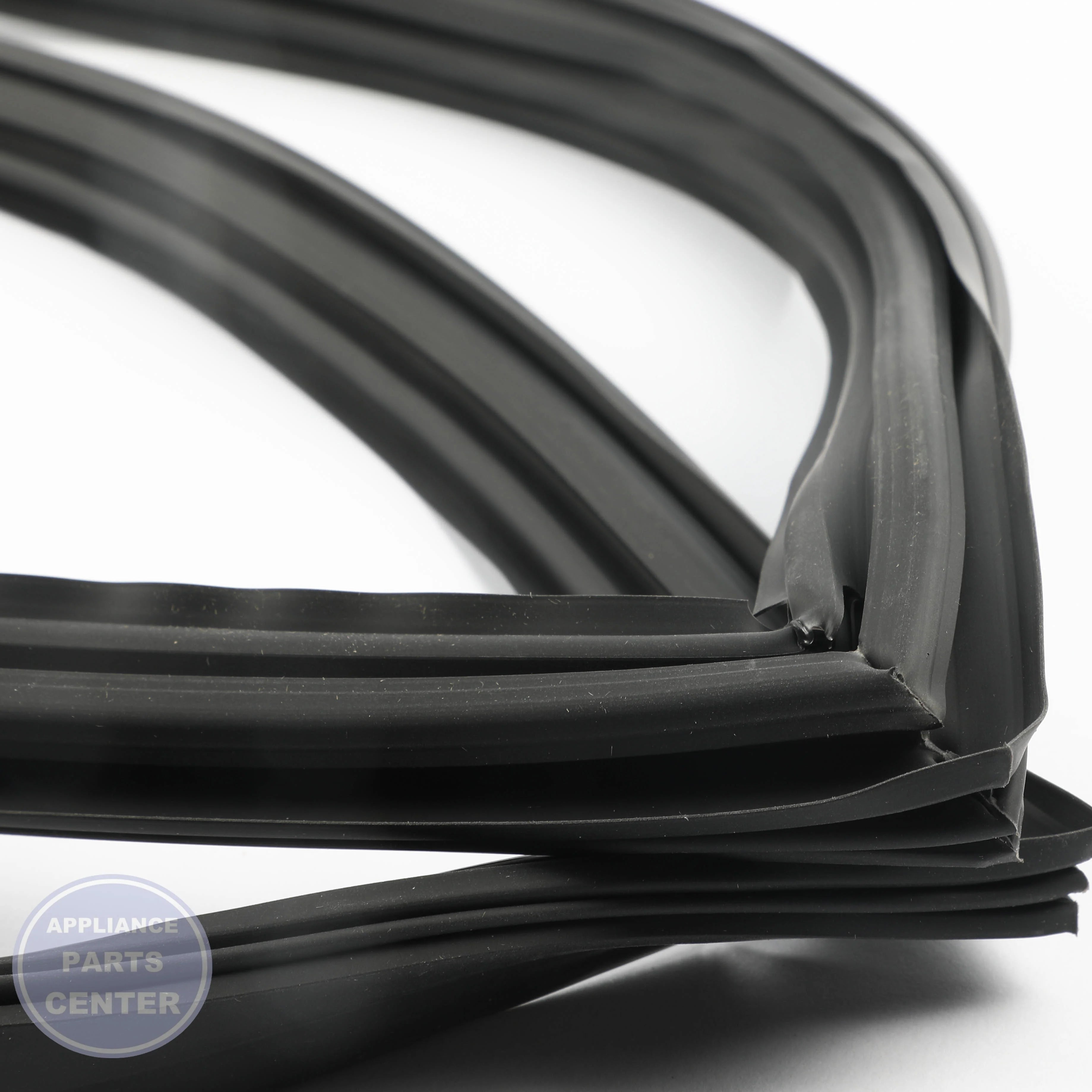 GEH REFRIGERATOR - FREEZER DOOR GASKET BLACK WR14X29278 - Installation in specific model showing key mounting points