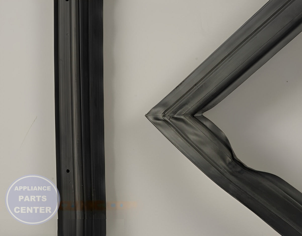 GE Refrigerator Door Gasket Dorian Gray WR14X29300 - Main view showing snug fit for GEN Refrigerator models