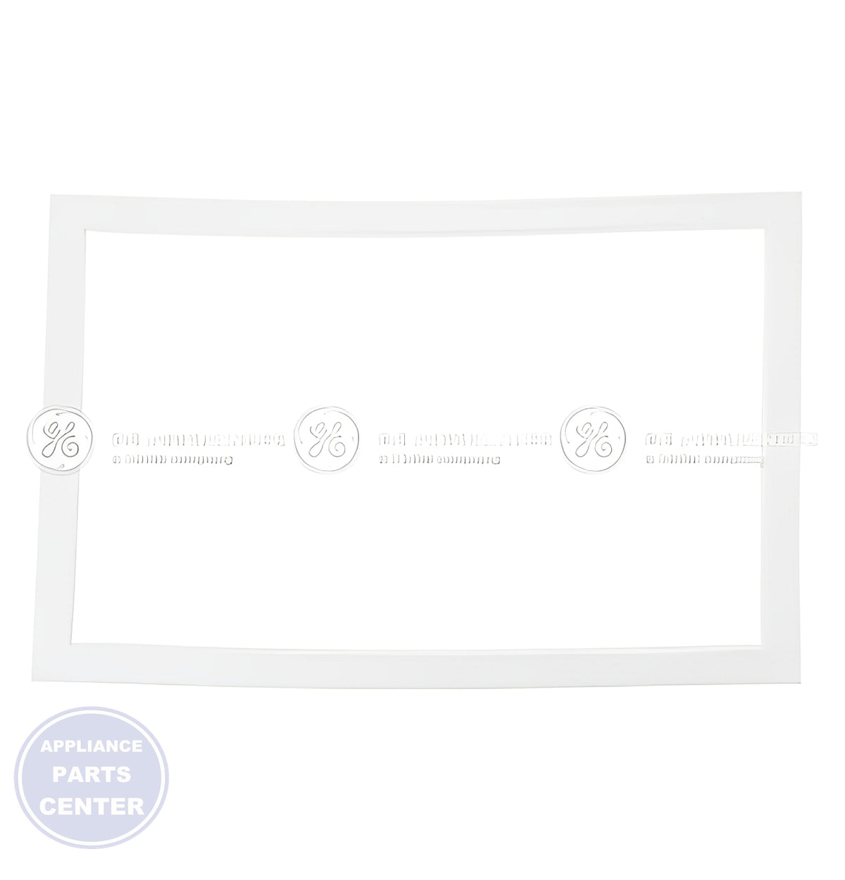 GE REFRIGERATOR FREEZER DOOR GASKET WHITE WR14X29358 - Detailed view of high-quality material