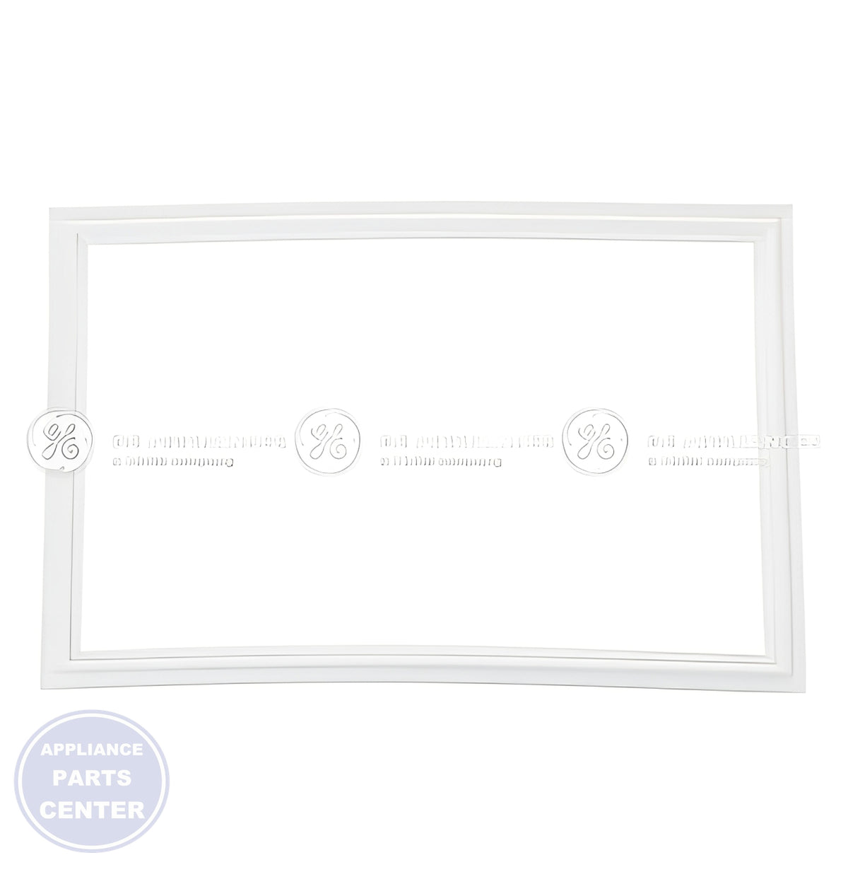 GE REFRIGERATOR FREEZER DOOR GASKET WHITE WR14X29358 - Installation in GE refrigerator model showing key mounting points