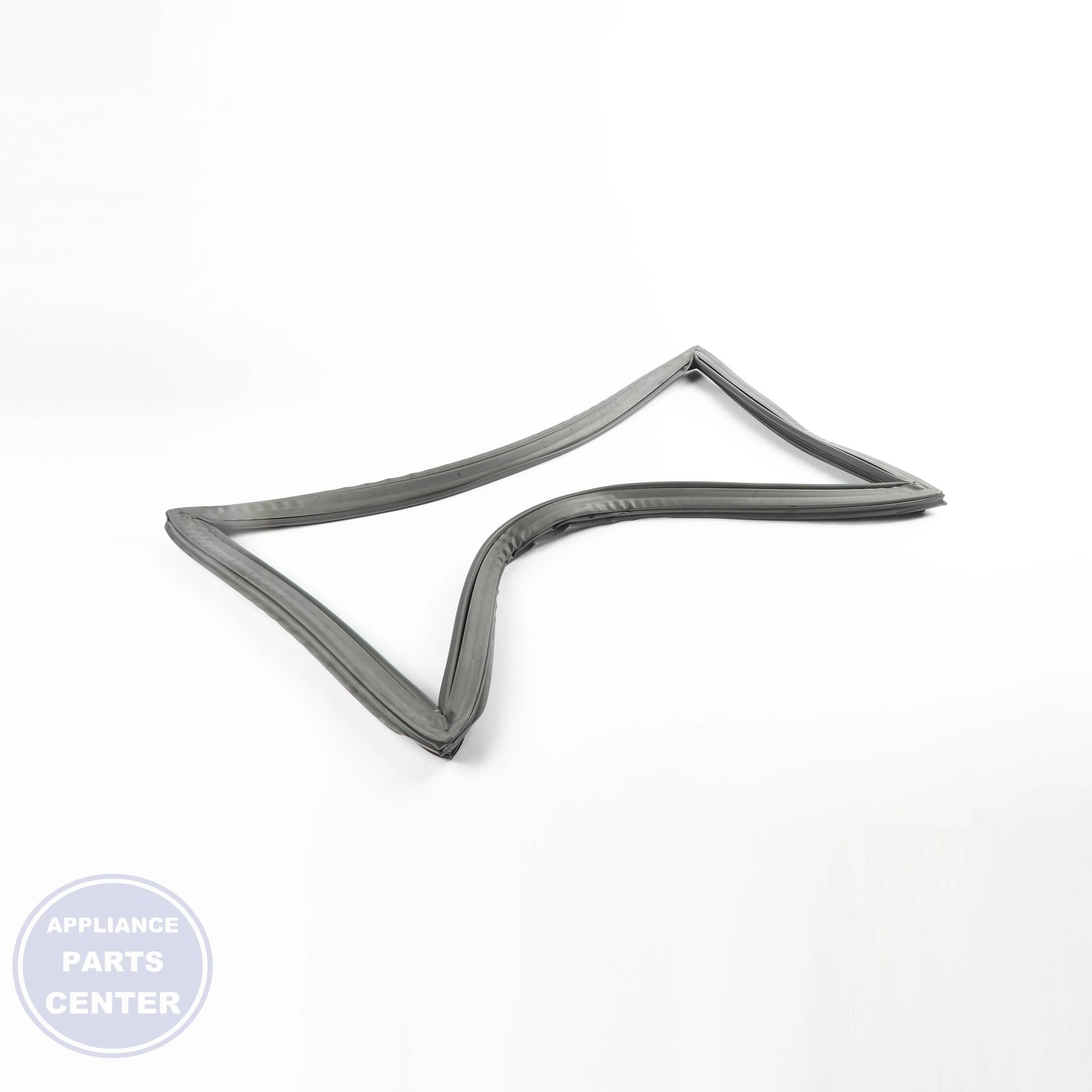FREEZER DOOR GASKET DORIAN GRAY WR14X31068 - Side view with precise measurements