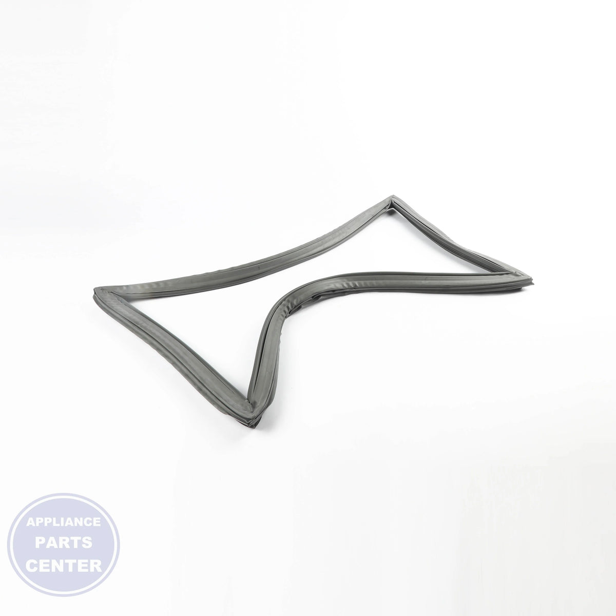 FREEZER DOOR GASKET DORIAN GRAY WR14X31068 - Side view with precise measurements