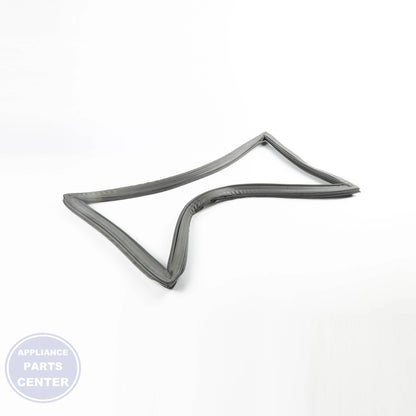 FREEZER DOOR GASKET DORIAN GRAY WR14X31068 - Side view with precise measurements