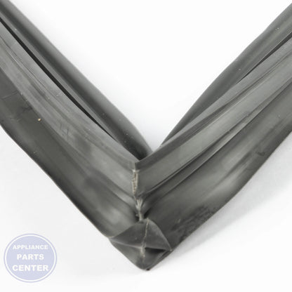 GEH FREEZER DOOR GASKET DORIAN GRAY WR14X31068 - Installation in GEH model showing key mounting points