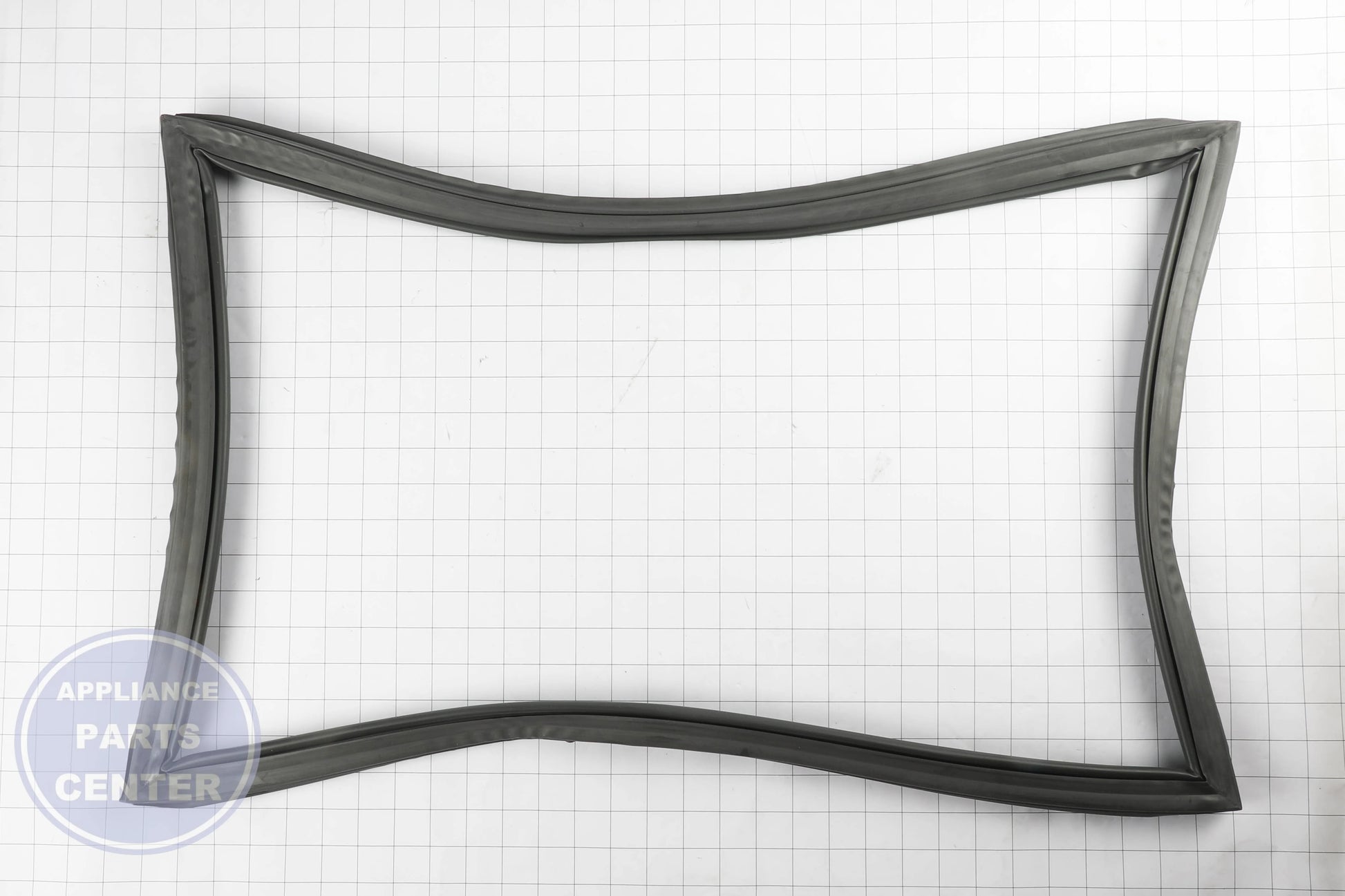 GEH FREEZER DOOR GASKET DORIAN GRAY WR14X31068 - Installation in GEH model showing key mounting points