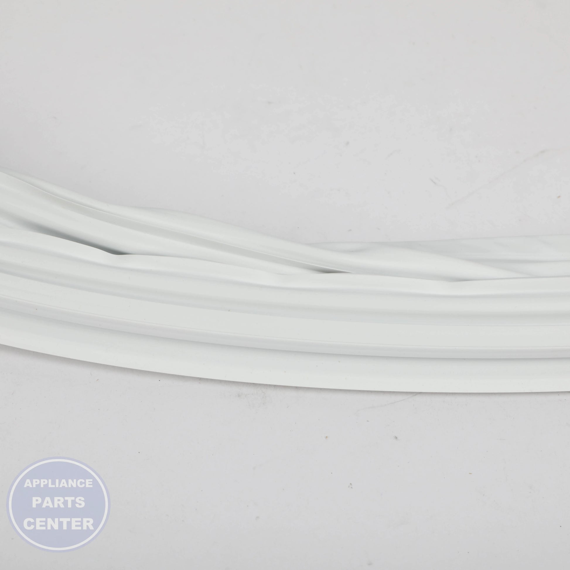 GEH WHITE FRESH FOOD DOOR GASKET 19 - Installation in specific model showcasing key mounting points