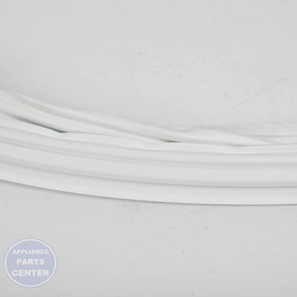 GEH WHITE FRESH FOOD DOOR GASKET 19 - Installation in specific model showcasing key mounting points