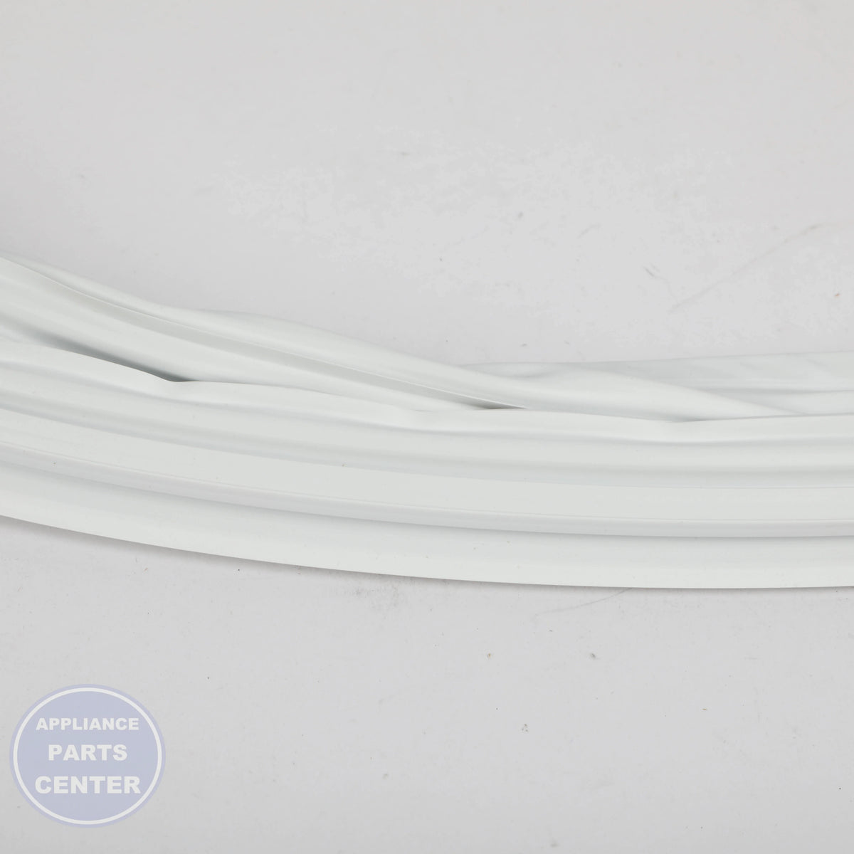 GEH WHITE FRESH FOOD DOOR GASKET 19 - Installation in specific model showcasing key mounting points