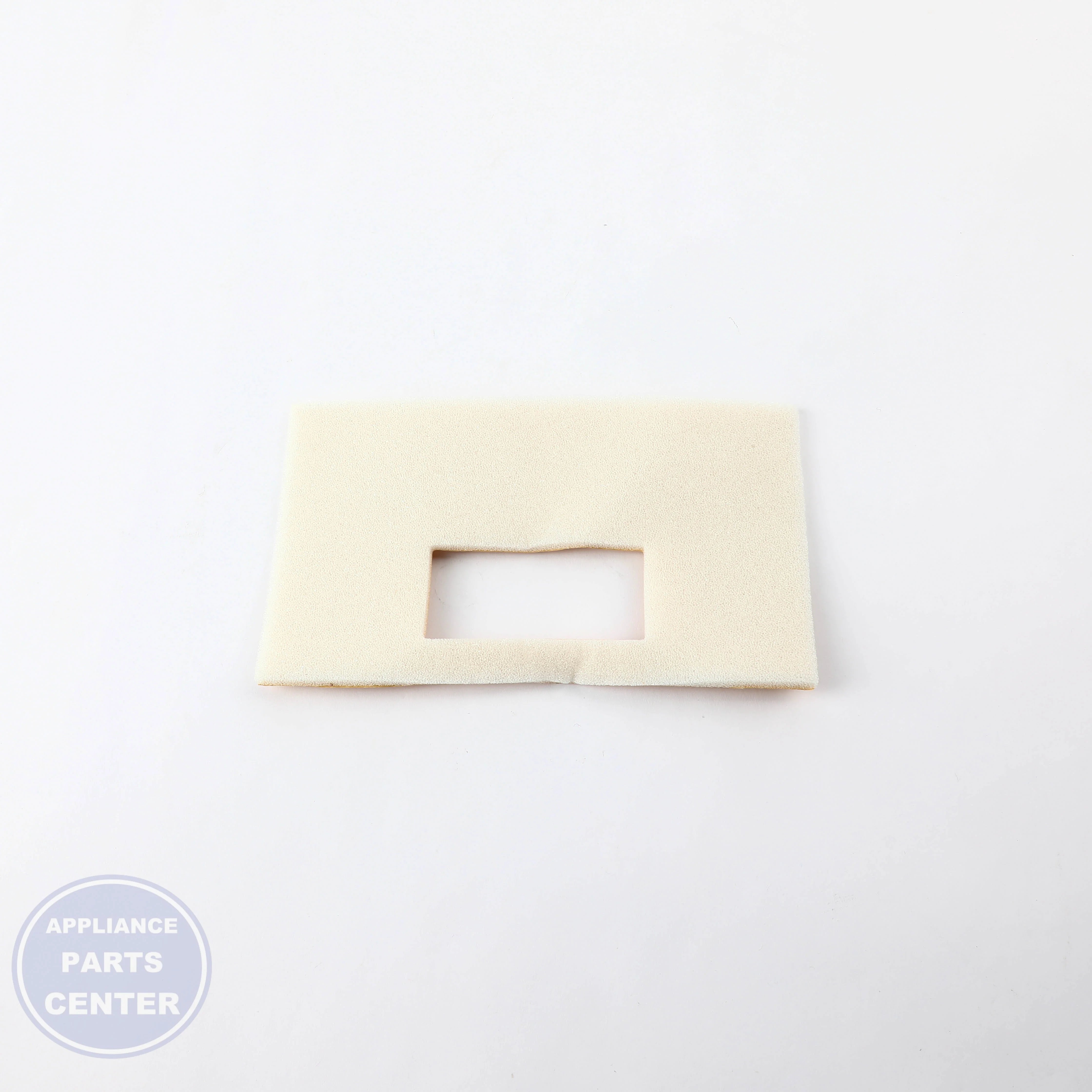 CONVERTIBLE DRAWER DAMPER FOAM WR14X31873 - Side view with airtight seal measurements